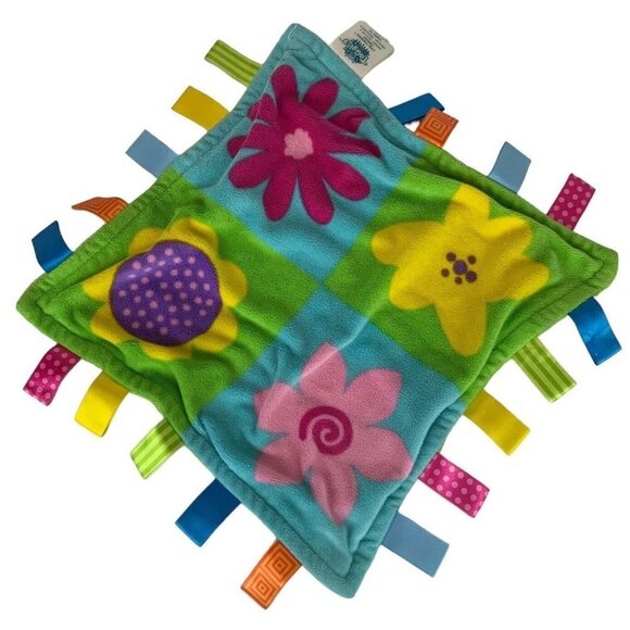 Little Taggies Colours Lovey Floral Baby Full Bloom Plush Security Blanket - Picture 1 of 3